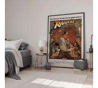 Raiders of the Lost Ark (1981) Framed Classic-Cult Movie Poster Print Wall Art Image Home Decor Artworks Framed Poster Different Sizes and Colours