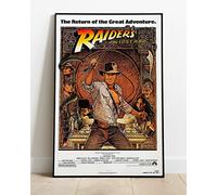 Raiders of the Lost Ark Indiana Jones Movie Film Promo : A Huge 36"x24" Poster Print Similar (Slightly Larger) to A1 Size : Vintage Retro Reproduction