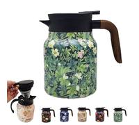 Raidley Vintage Floral Pattern Tea Thermos,Doresty Thermos Tea Pot,2025 New Raidley Vintage Tea Thermos with Infuser, Mini-Hot Coffee Pot,Stainless Steel Thermal Carafe with Lid for Hot Drinks,1000ML