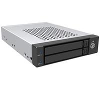 RAIDON iT2771-S3 Removable Frame for 2x 2.5 Inch HDD/SSD in 1x 3.5 Inch SATA III 2x Drive Carriers Lockable Metal Black