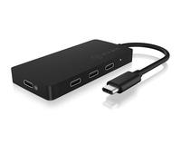 Raidsonic Icy Boy Ib-1429-cpd 4 Port Usb C Hub Black