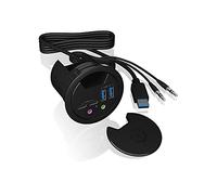 ICY BOX USB 3.0 Desk Hub with Type-C, Type-A and audio