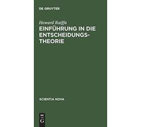 Raiffa - Einfhrung in die Entscheidungstheorie - New hardback or case - X555z