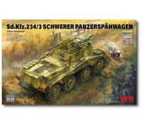 ライフィールドモデル Raifield RFM5134 1/35 Sd.Kfz.234/3 Schutumel 8 Heavy Duty Plastic Armoured Reconnaissance Wheels with 3" Gun