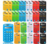 RAIHOMKIT 30 Pack Pocket Calculator,Mini Calculator Pocket Size,8 Digit Display Basic Calculator,Solar Battery Dual Power Mini Calculators,4 Function Calculator for Students Kids Home Office,6 Colors