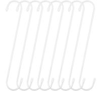 RAIHOMKIT 8 Pack 12 inch Extra Large S Hooks (White)