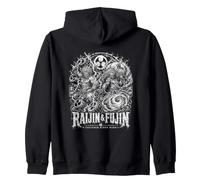 Raijin And Fujin Thunder Rides Wind Gods Zip Hoodie