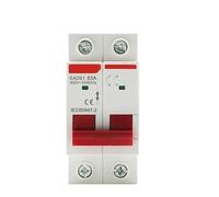 Rail 1P 2P 3P 4P 40A 63A 100A 125A Knife Main Switch Isolating Switch for Home Industrial Use Circuit Breaker AC 230V 400V(2P,40A)