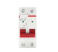 Rail 1P 2P 3P 4P 40A 63A 100A 125A Switch Isolating Switch for Home Industrial Circuit Breaker AC 230V 400V(2P,125A)