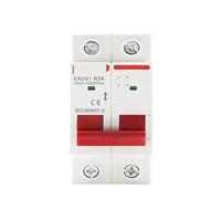 Rail 1P 2P 3P 4P 40A 63A 100A 125A Switch Isolating Switch for Home Industrial Circuit Breaker AC 230V 400V(4P,63A)