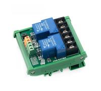Rail 2 Channel Relay Board 51224V Relay with Din and Rail size 87 * 72mm promoting hassle-free installations suitable for daily operations with simple maintenance and comfortable (12v)