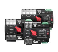 Rail 3 phase 2P3P4P 63A 100A 125A 230V Dual Power Automatic Transfer Electrical Selector Switch Uninterrupted ATS TOQ7(4P L N 220V-230V,100A)