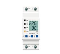 Rail Adjustable Over Under Voltage Protective relay Protector Current Limit Protection Voltmeter Kwh 63A 80A 110V 230V(80A Top input)