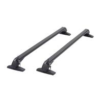 Rail Carrier 1 Pair Universal Vehicle Car Roof Mounting Rack Rail Bar Black Aluminum Luggage With Lock Top(2pcs 95cm)