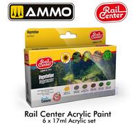 Rail Center VEGETATION acrylic colours 6 jar 17ml paint set MIGR1021