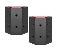 Rail Clip Compatible with ToughBuilt StackTech Tool Box with Rails, DIY Mounting Connector for Custom Tool Holders and Accessories, No-Drill Clip for Side Rail System