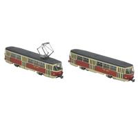 Rail Collection Tetsukore Dresden Tram Tatra T4 + B4 2-Car Set E Diorama
