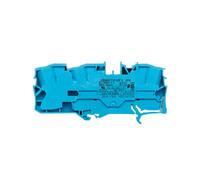 WAGO 2016-1304 3 Conductor Ex e II Through Terminal Block Blue