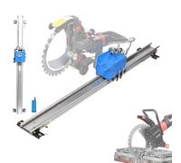 Rail-Guided Electric Ring Saw with 150W Motor, Automatic Travel Function & Fixed Rail - Adjustable Cutting Depth and wall Mount for Brick Walls and Concrete 2m