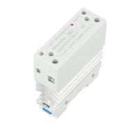 Rail mount module 40A with integrated heat sink, DC control input for single phase AC load switching in compact solid state relay design