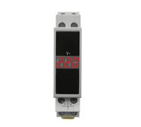 Rail Mount Single Three Phase Voltage Meter AC 80-500V Modular Voltmeter Gauge Indicator LED Digital Display Detector(BV-3R)