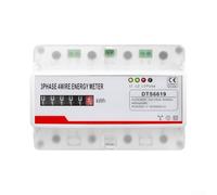 Rail Mounted 3 Phase 4 Wire Digital Energy Meter KWH 100A 380V with Pulse Output and Wide Frequency Compatibility for Industrial Use