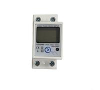Rail Mounted DDS668 Digital Energy Meter for Single Phase Power with Reset and Clear Display for Accurate Consumption Reading (120V)