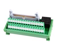 Rail Mounted Interface Module, 40-Pin IDC Connector, PLC Terminal Block for 24-12 AWG Signal Wiring, 1A 300V Industrial Connector