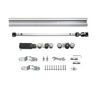 Rail-Mounted Sliding Door Maintenance-Free Entrance Bedroom Two-Way Buffer Hidden Track Hardware(with 3m Track)