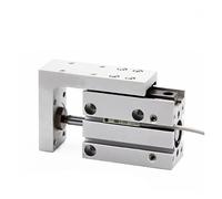 Rail Pneumatic Cylinder Bore 6-20mm Precision Air Linear Side Rail Guide Rod Cylinder for Industrial Automation(30mm Stroke,MXH10)