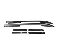 Rail Roof Rack 2PCS Roof Rail Racks Fits For Mitsubishi For Triton L200 2014-2023 Cross Bars Luggage Silver Or Black Aluminium Universal Luggage Cargo Carrier(Black)