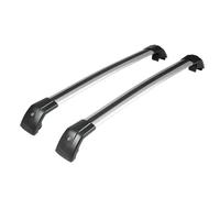 Rail Roof Rack For Mazda CX-5 2017-2025 2PCS Black and Silver Cross Bar Ajustable Roof Rail Rack Lockable Cargo Bars Universal Luggage Cargo Carrier