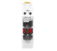Rail Single Phase Voltage Meter Ac 40-500V Mini Modular Voltmeter Gauge Indicator LED Digital Display 110V 230V TOMZN(Transparent)