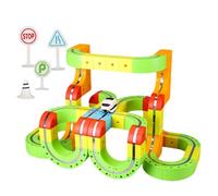 Rail Track Cube Toy - Colorful STEM Game, Click Blocks, Creative Train Routes, Brain Puzzles | Innovative Colorful Rail Building System Experience For Kids Classroom Group Learning