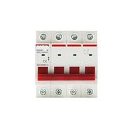 Rail Type 1P 2P 3P 4P 40A 63A 100A 125A Knife Switch Main Switch Isolation Switch Household Industrial Circuit Breaker AC(25v,4P)
