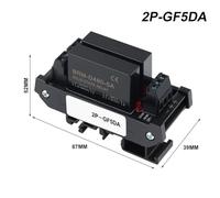 Rail Type Solid State Relay Module 3-32VDC Control 24-480VAC Load DA Series for Industrial Automation, 35mm DIN Rail Mount, LED Status Indicator, Screw Terminal Wiring