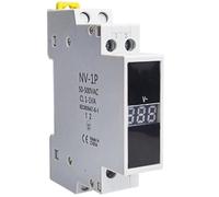 Rail Voltage Meter AC 80-500V Single Three Phase Modular Voltmeter Indicator LED Digital Display Detector NV-1P NV-3P(NV-3P)
