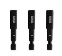Railer Hex 8mm Tamper Proof 2" Bits - Hex Security 8 mm Impact Driver Bits. 1/4" Shank S2 Steel Tamper-Resistant Allen Bits (3 Pack)