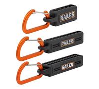 Railer Screwdriver Bit Holder Storage Organizer - 3 Pack - 5-Hole, 10- Hole and 20-Hole Bit Holder with Carabiner