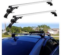 Railing Bar 2Pcs W/O Roof Rail Racks Aluminum Lockable Roof Rail Rack Cross Bar Crossbar For Prologue 2024 2025 Universal Roof Bars