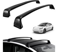 Railing Bar For Tesla For Model 3 2017-2023 Aluminum Roof Rack Cross Bars 70KG Load Bearing For Travelling Luggage Rack Universal Roof Bars