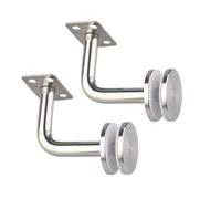 Railing Holder for Glass Railing, 40mm Plain Film | 304 Stainless Steel Construction, Fixed-Mount for Staircase Glass Railing