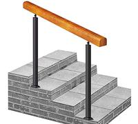 Railing Kit for Concrete & Wooden Steps60cm (24in) Post Support 200kg Capacity Easy Install Banister for Safety & Stability
