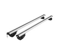 Railing Roof Bars 120 Or 135CM Universal Fits Car With Roof Rack SUV Roof Crossbars Kayak Snowboarding 2PCS(Silver 1.35M)