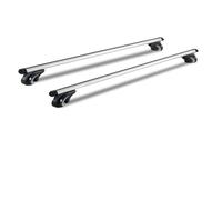 Railing Roof Bars Roof Rack Crossbar Adjustable Aliuminum Rail Baggage Luggage Carrier 200LBS Silver luggage rack crossbar