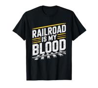 Railroad Conductor Life Identity Passion Blood Pride Worker T-Shirt