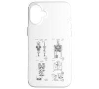 Railroad Crossing Signal Patent Train Worker Engineer Case for iPhone 16 Plus