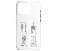 Railroad Crossing Signal Patent Train Worker Engineer Case for iPhone 16 Pro