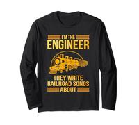 Railroad Engineer Train Engineer Locomotive Engineering Long Sleeve T-Shirt