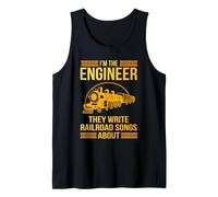 Railroad Engineer Train Engineer Locomotive Engineering Tank Top